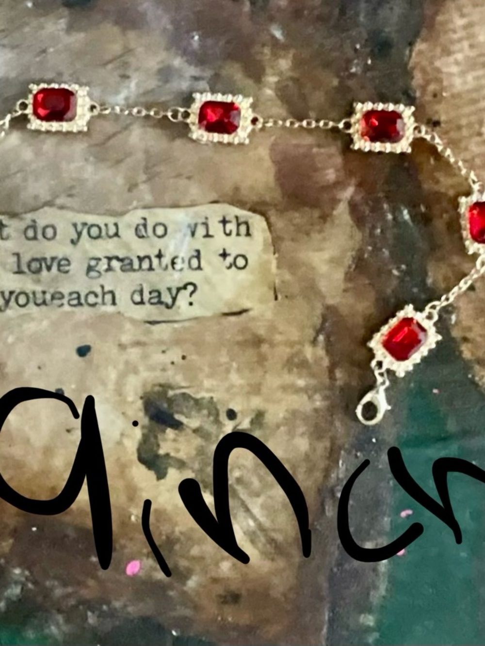 Red ruby bracelet - Picture 5 of 5